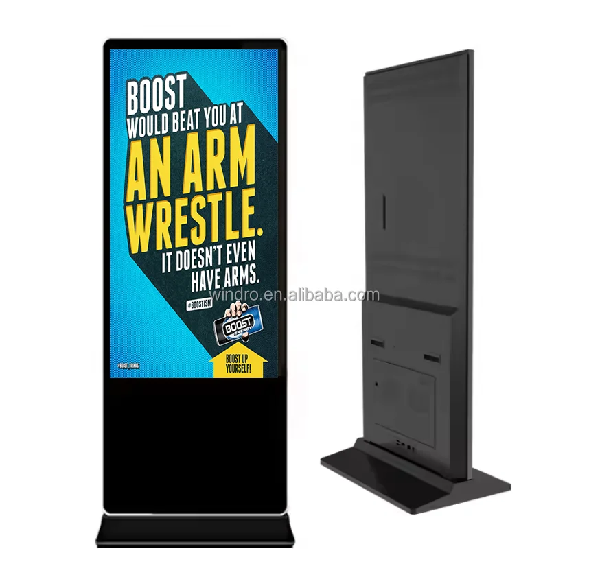 Floor Standing Digital Signage Lcd Advertising Display Screen Multi Sized Billboard 65inch Lcd Advertising Display