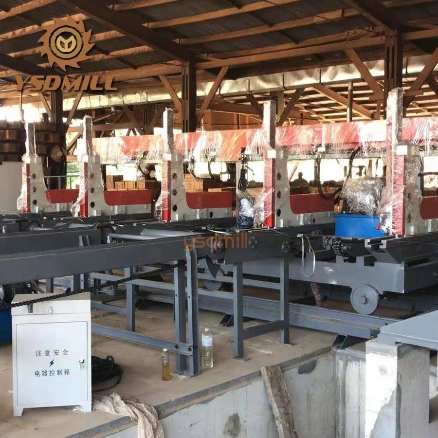 YSDMILL Industrial Sawmill Automatic Log Loading Deck Woodworking Machine
