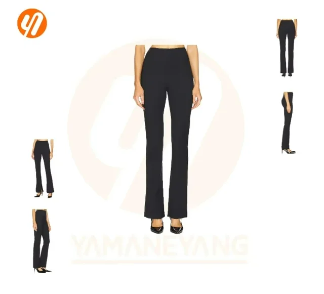 1909 High-Waisted Women Yoga Pants Lulu Style Peach Flared Fitness Pants Slimming Outer Wear Nude Sports Hip Lifting Leggings