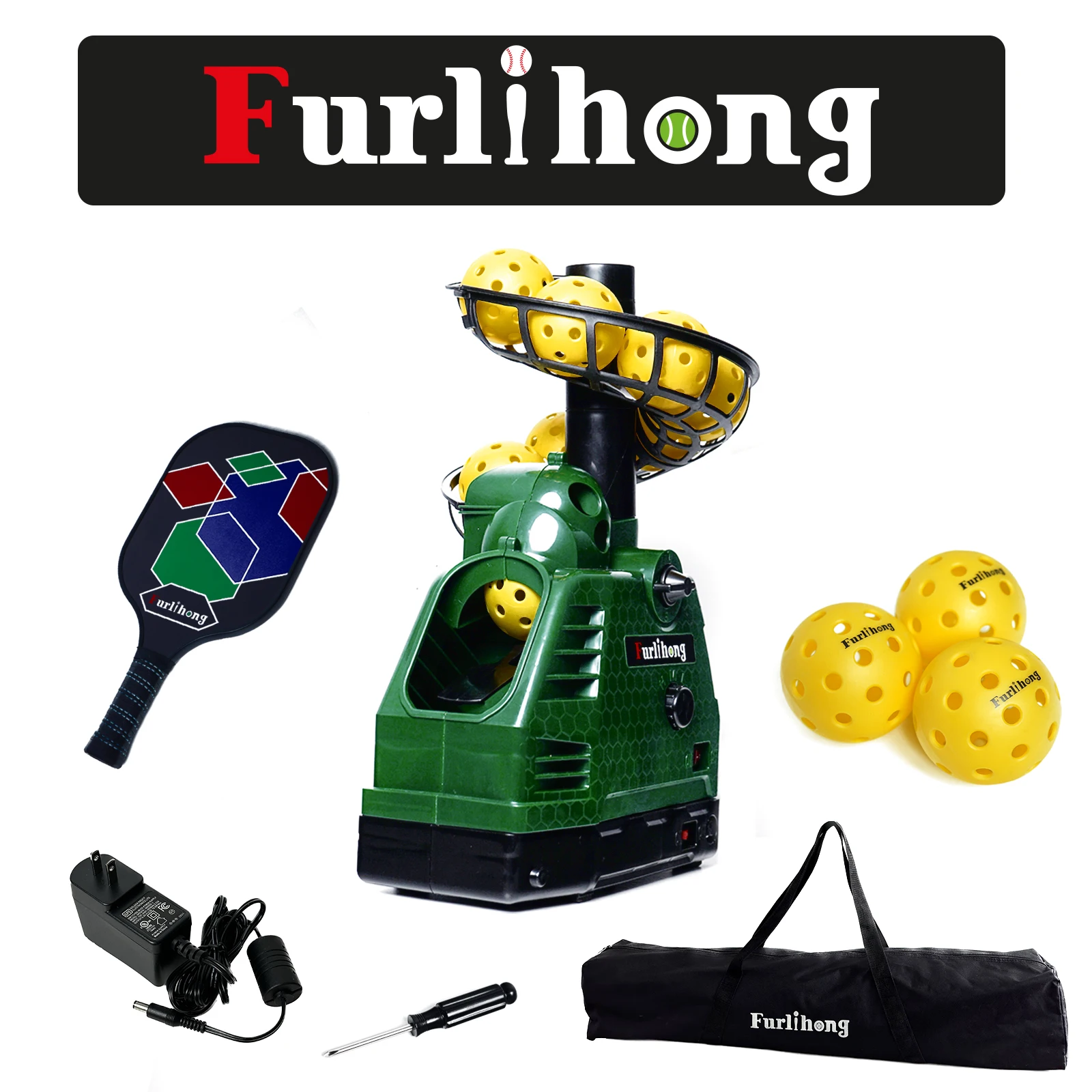 Furlihong 680pbh Pickleball Starter Kit,Including Launch Machine Buy