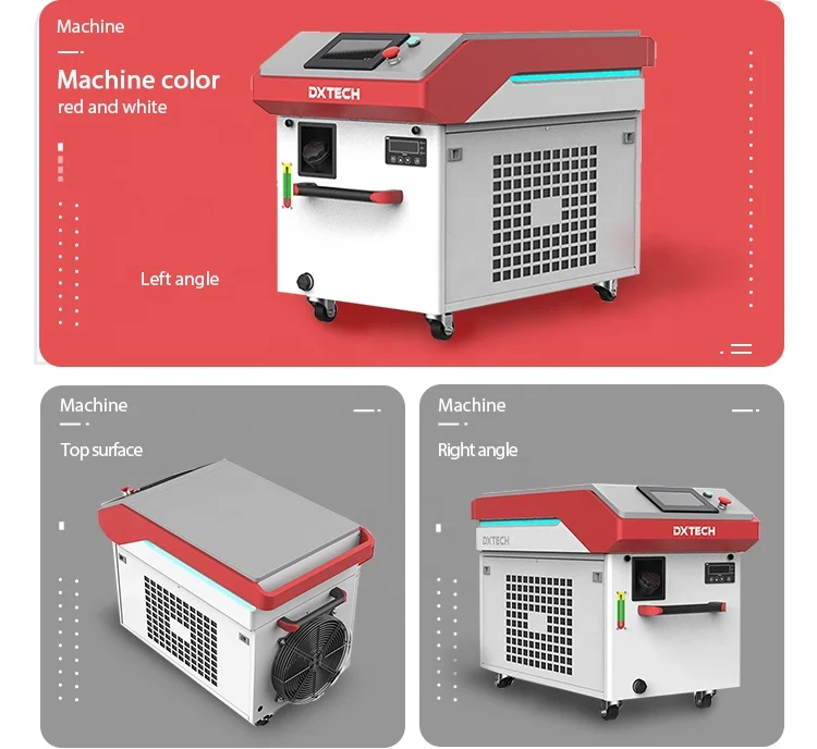 DXTECH Easier to Operate Handheld Cnc Mini Fiber Laser Welding Machine 3000w Price Handheld Welding Gun