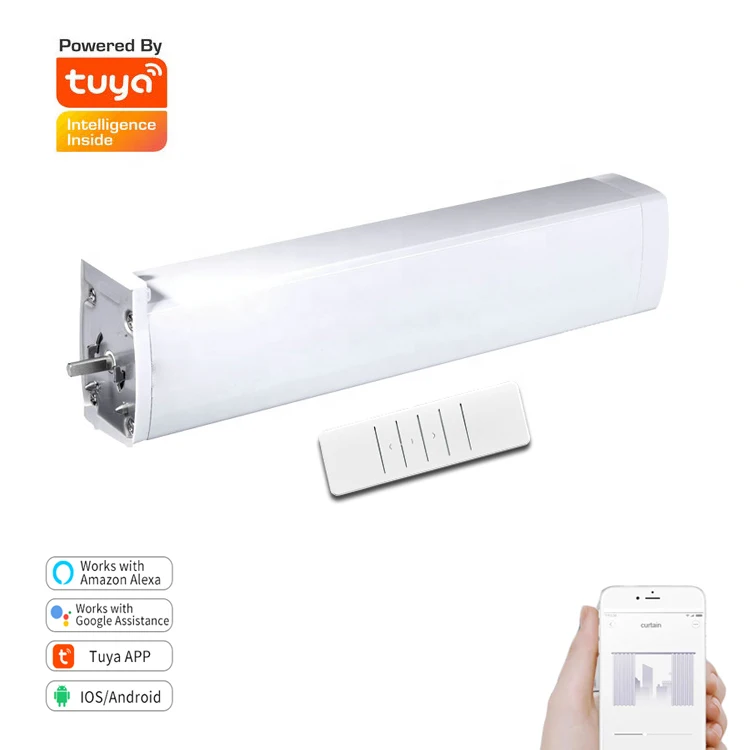 Tuya Smart WIFI Curtain Motor Smart Home Remote Control Voice Control Electric Opening and Closing Curtain Motor