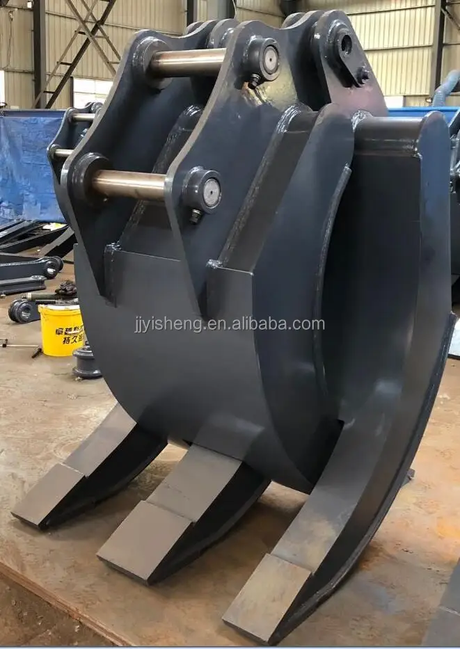Mechanical Excavator Rock Grapple Manual Log Grapple Timer Wood Grapple
