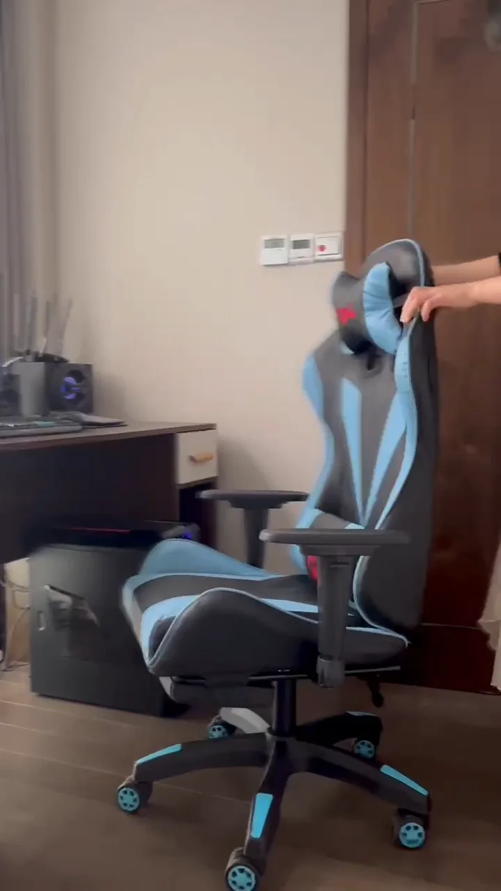 Custom Anji Cheapest Pink Recliner Speaker Massage Silla Gamer Racing