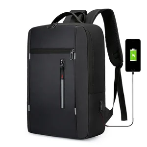 New Backpack Simple USB Charging Business Laptop Bag for Men Multifunctional Student Large Capacity School Bag