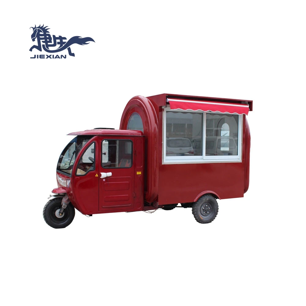 JX-FR220GH Mobile Fast Food Truck Electric Food Tricycle for Sale in China