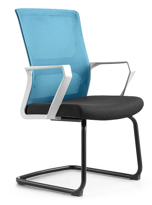 Contemporary Style YKLGD08-1 Promotion Ergonomic Office Chairs with Black Round Tube Half Frame for Home or Office Use