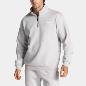 Custom Lightweight Half Zip Sweatshirt Fleece Sports Golf Quarter Zip Men's Pullover Sweater