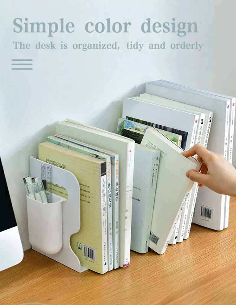 Book Stand Holder Plastic Book Stand Bookends Foldable Tablet Stand