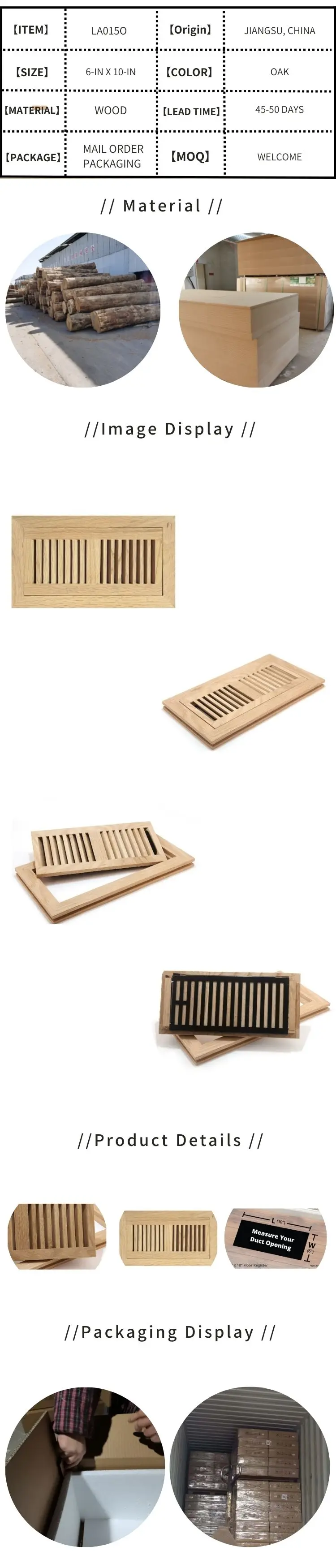 Bespoke Modern Cheap Wooden Ceiling Heat Vent Covers Home Furniture