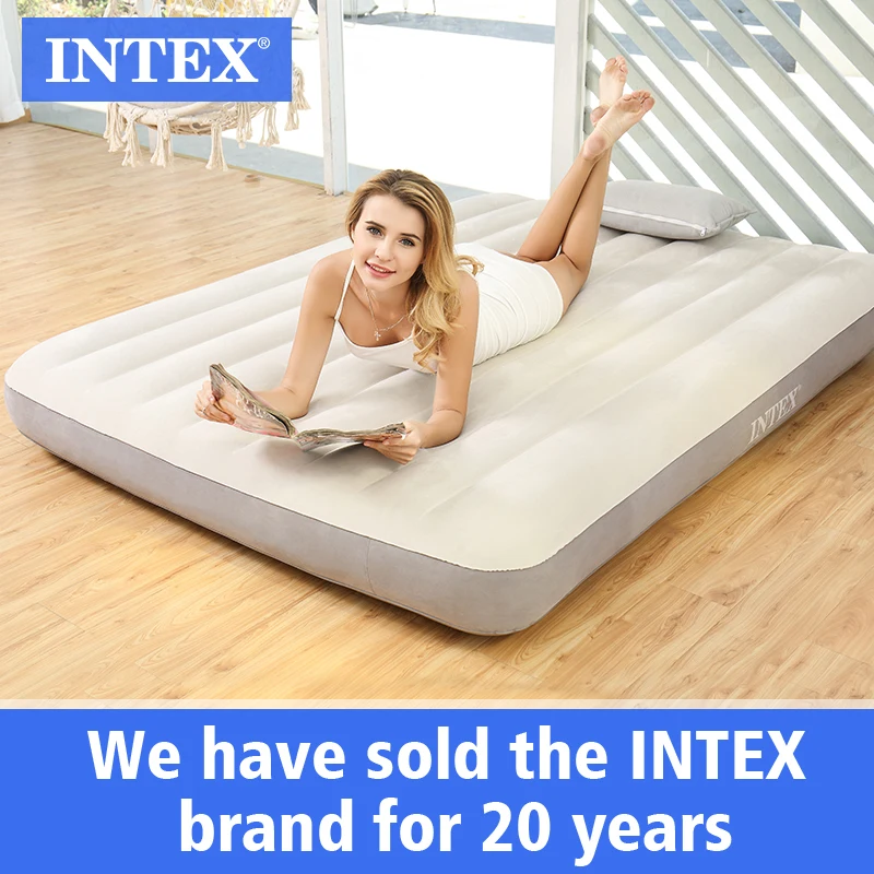 Intex Tall Queen Air Mattress Intex 64103 Queen Dura-Beam Series