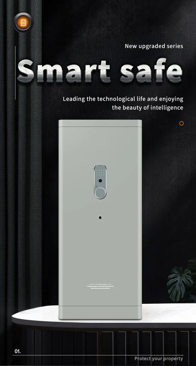 CEQSAFE Anti-Theft Storage Box with TUYA APP WIFI Fingerprint Access for Home Office Hotel factory