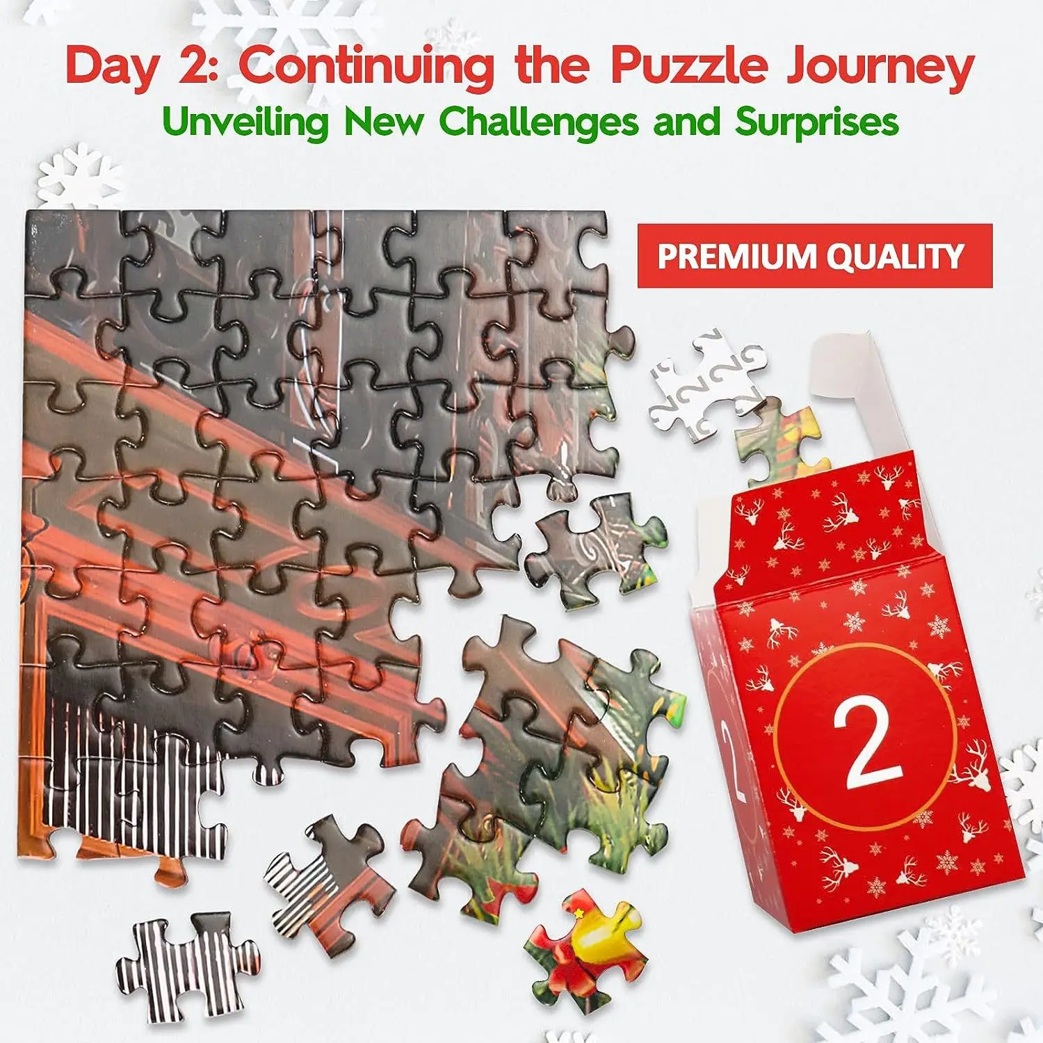 Hot Sale Jigsaw Puzzle Advent Calendar Box For Adult Kids 24 Days Countdown Calendario De Adviento Caja Misteriosa Paper Mistery