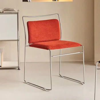 Chinese-style Bauhaus Dining Chairs Nordic Designer High-end Home Study Chairs Coffee Shop Soft-padded Backrest Chairs
