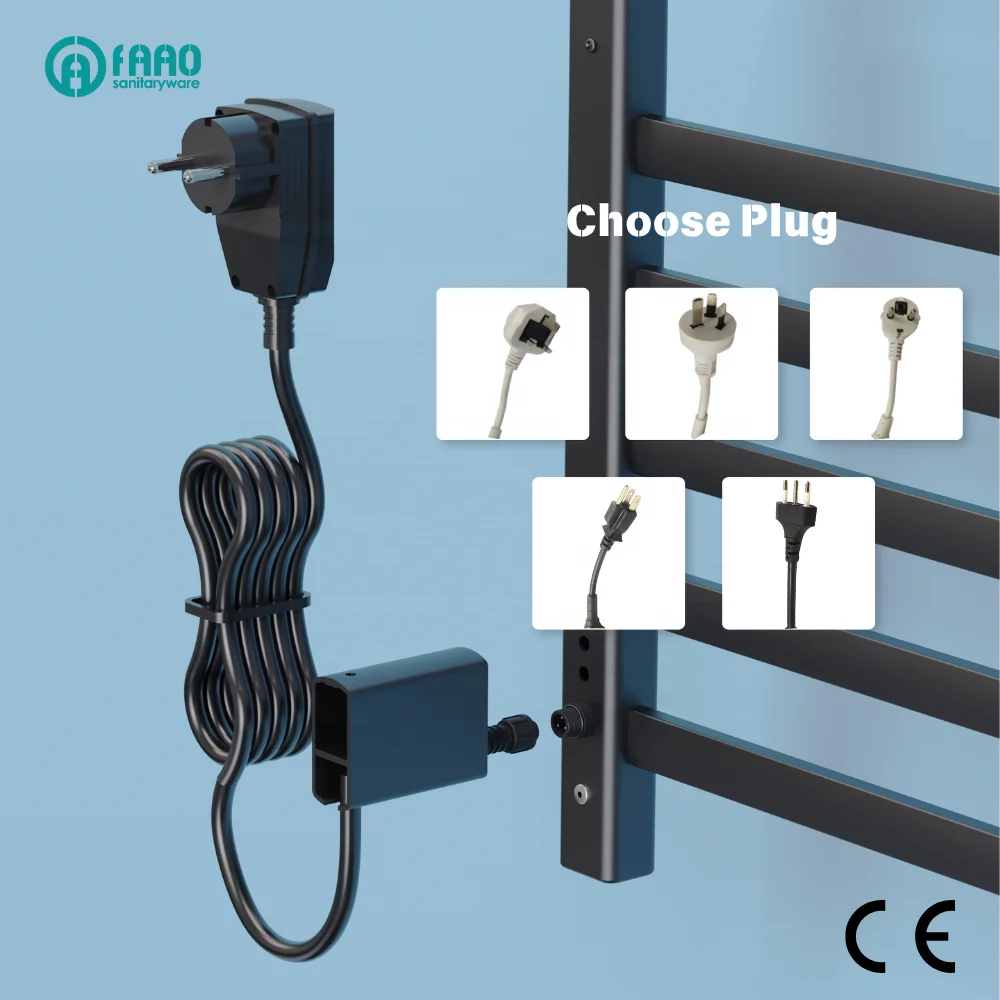 Bathroom Radiators Electric Heating Towel Warmer Dryer Rack Wall Mounted Smart Bath Towel Rail Racks