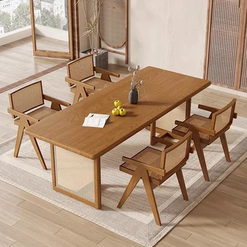 low price Hot Selling Home Furniture Rattan Dining Dinner Wood Kitchen Restaurant Chair for Dining Room