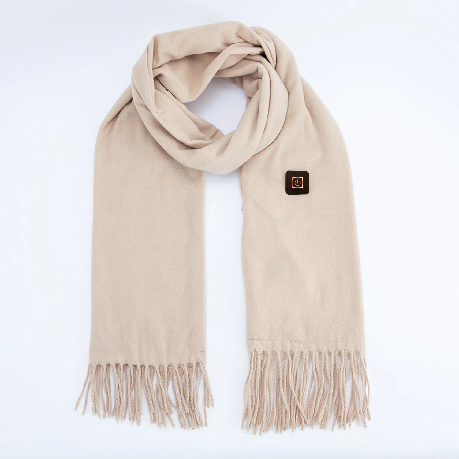 Solid Color 5V Smart USB Battery Powered Heated Scarf Winter Outdoor Electronic Heating Scarves Casual Warm Women Heat Scarf