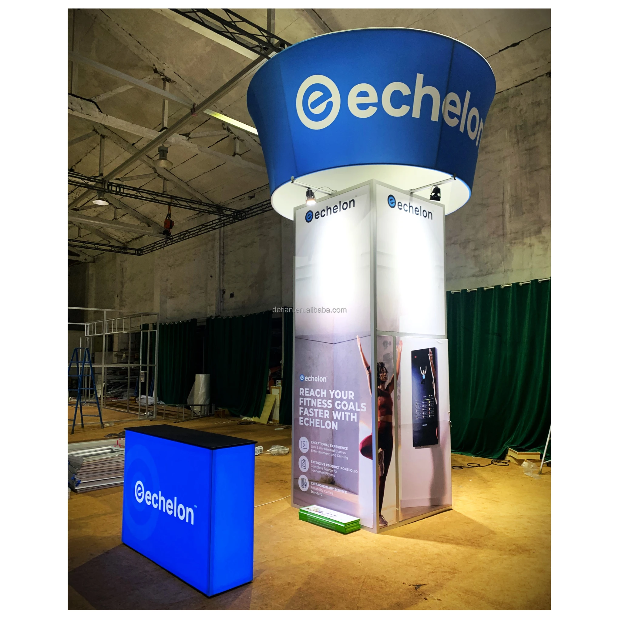 Event Logo Stand Custom Logo Backdrop Stand Portable Display Booth for Trade Shows and ...