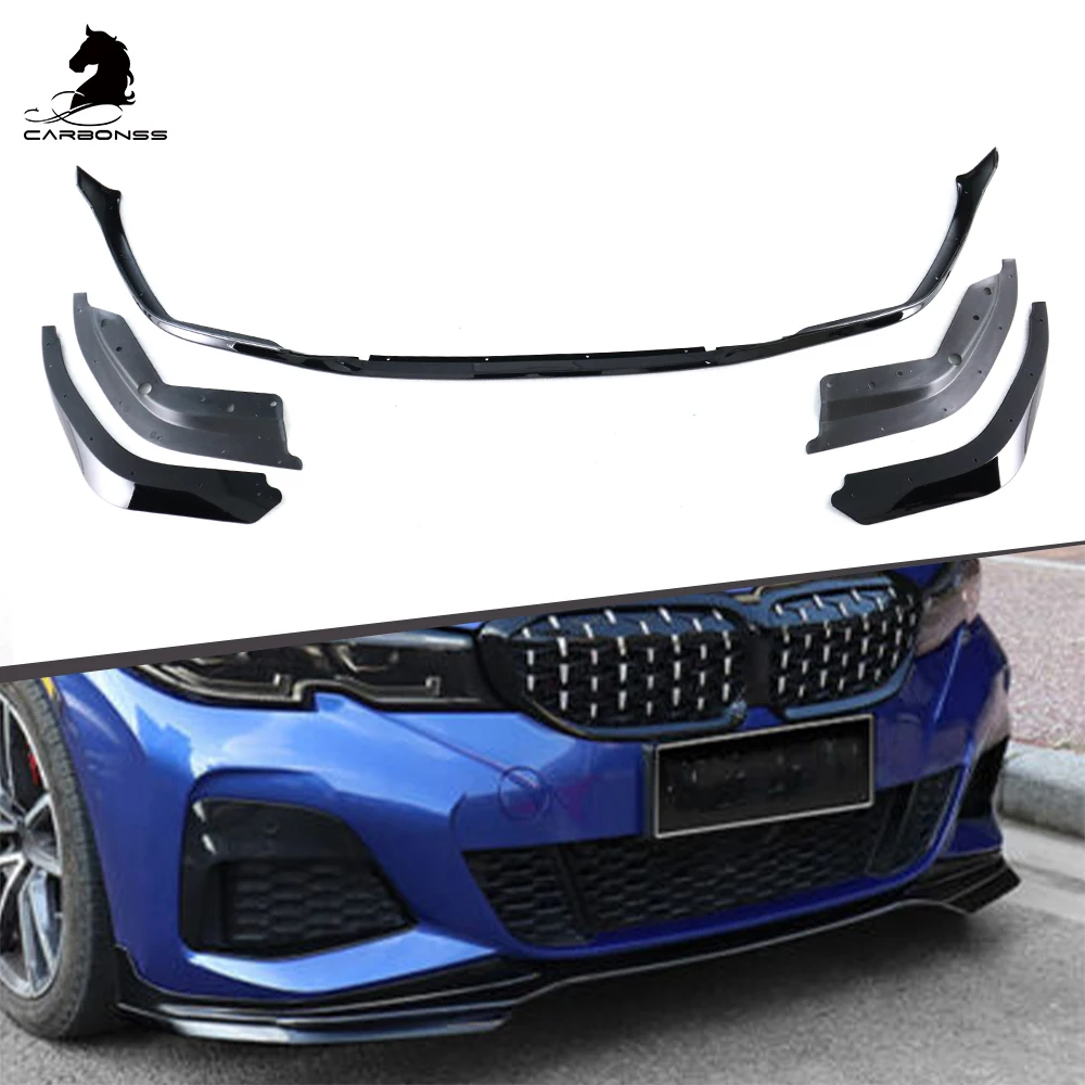 thumbnail image 2 of Gloss Black Front Bumper Lip Splitter – BMW 3 Series G20 G21 M Sport (2019-2021) – BILLFARO 2 of 6