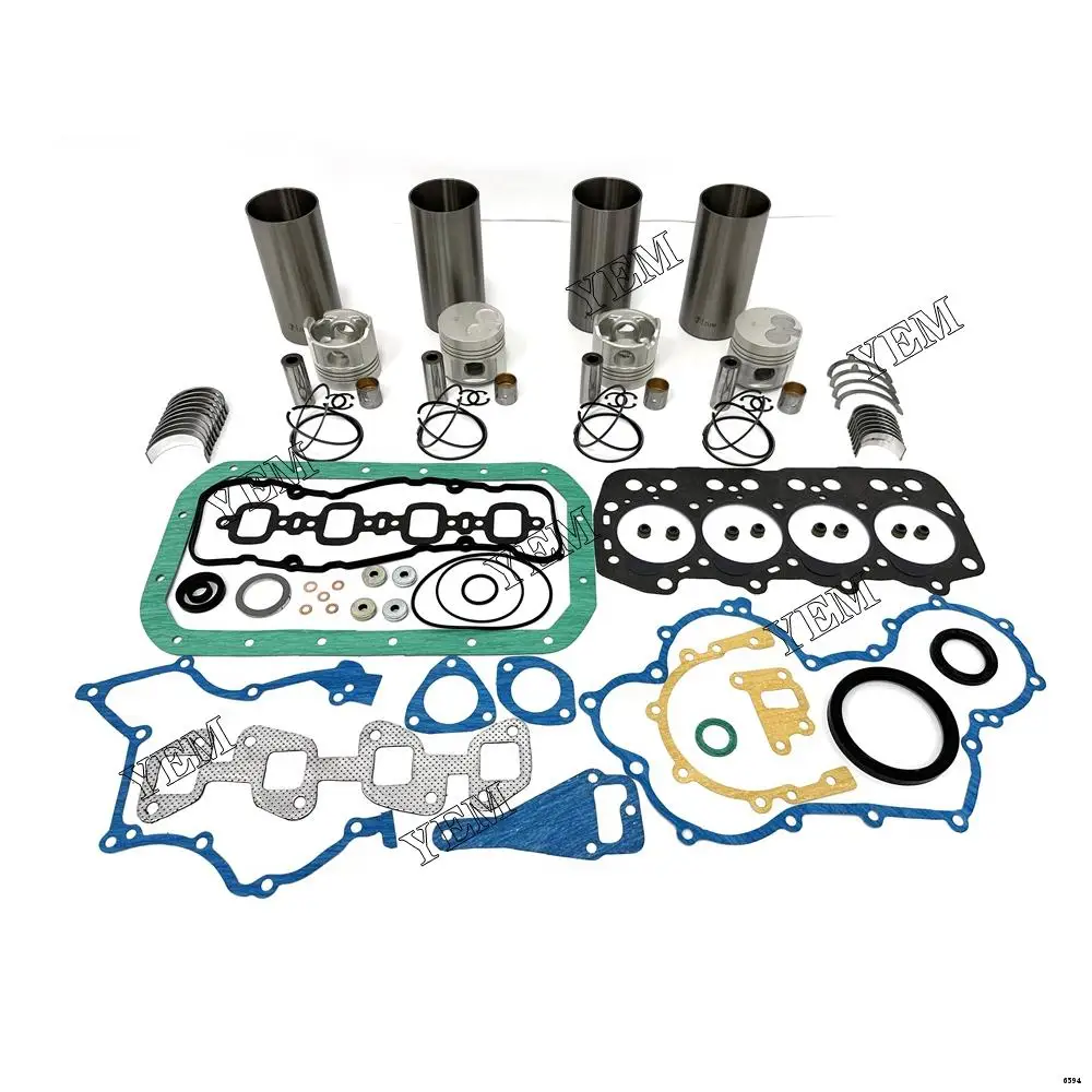 1DZ-3 Overhaul Rebuild Kit With Bearings Piston Rings Liner Head Gasket Set for Toyota