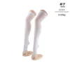 White over-the-knee socks