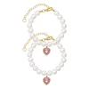 Collar de perlas (Rosa en forma de corazón)