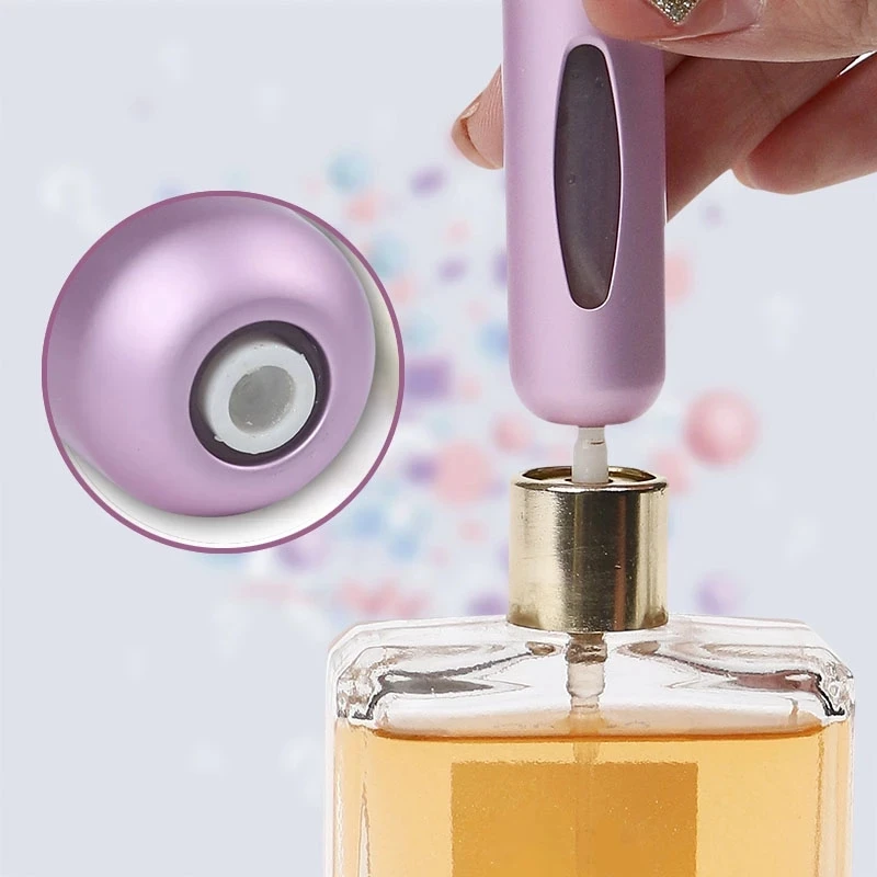 5ml 8ml Mini Portable Perfume Travel Atomizer Refillable Refill Perfume Spray Bottles Aluminum Atomizer Empty Cosmetic Container