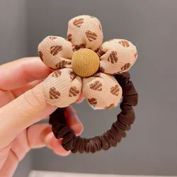 Rosa Haargummis Mit Rose & Kristall – 6x4 Cm, Weich, Für Mädchen & Babys