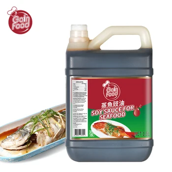 GAIN FOOD Bulk Wholesale Factory Price Daily Cooking Condiment Chinese Drum Soya Sauce 1.6L Soy Sauce for Seafood