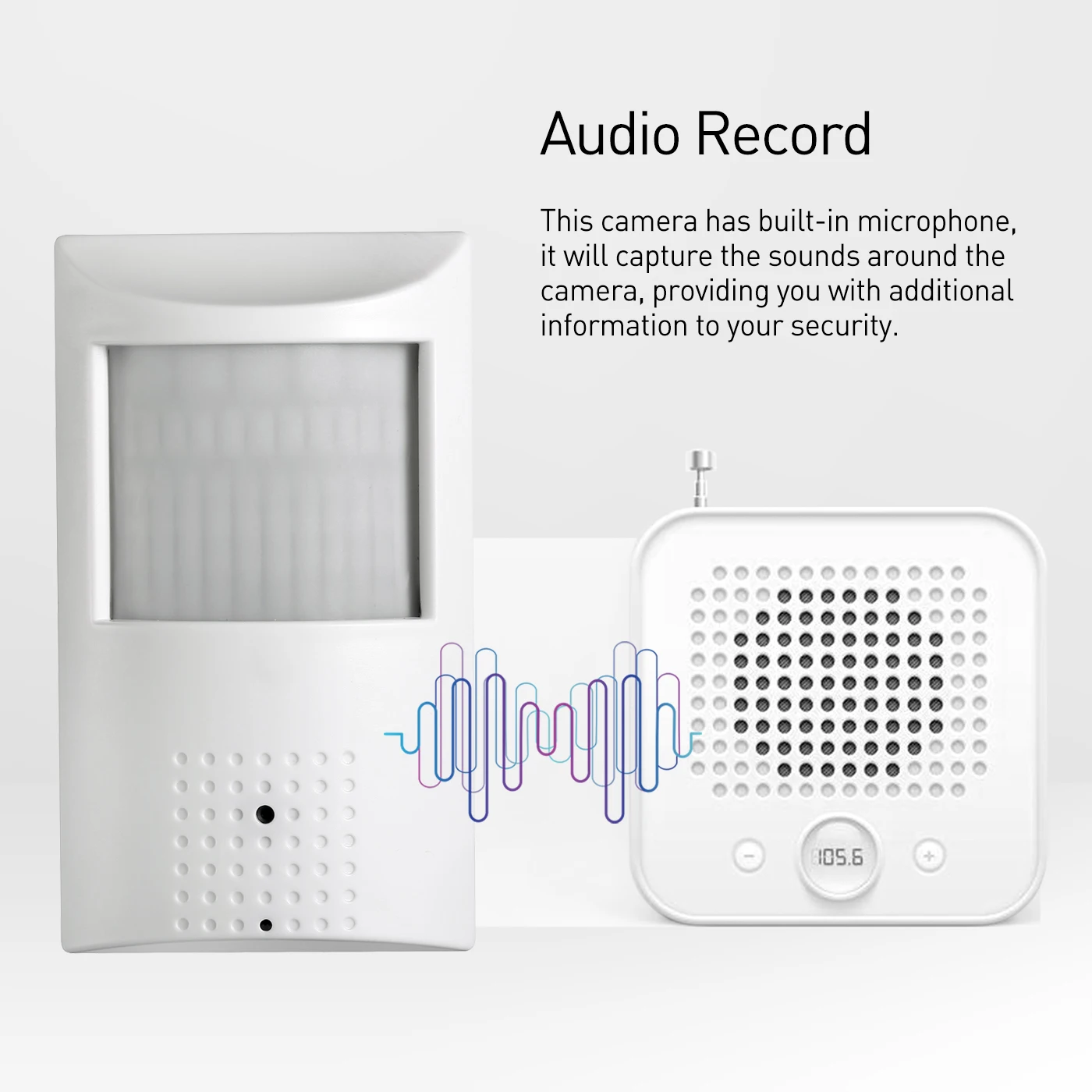 REVODATA 3MP PoE PIR IP Camera Audio Mic Pinhole Lens 940nm Night