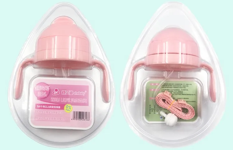 3-in-1 Straw Sippy Cup Conversion Kit for Comotomo Baby Bottles, 5 oz and 8 oz, Pink