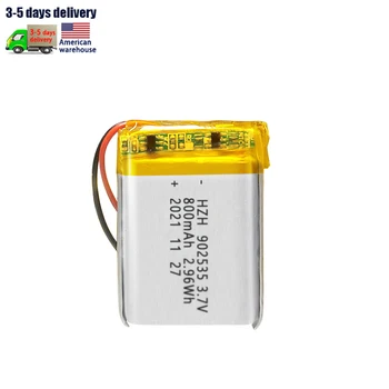 KC manufacturers wholesale for small night light wireless mouse polymer lithium battery custom 902535 800mAh 2.96Wh