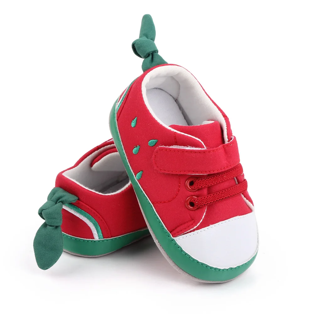 New Arrival Casual Baby Shoes Boys Girls TPR Sole Red Yellow Baby Toddler Shoes  Wholesale supplier