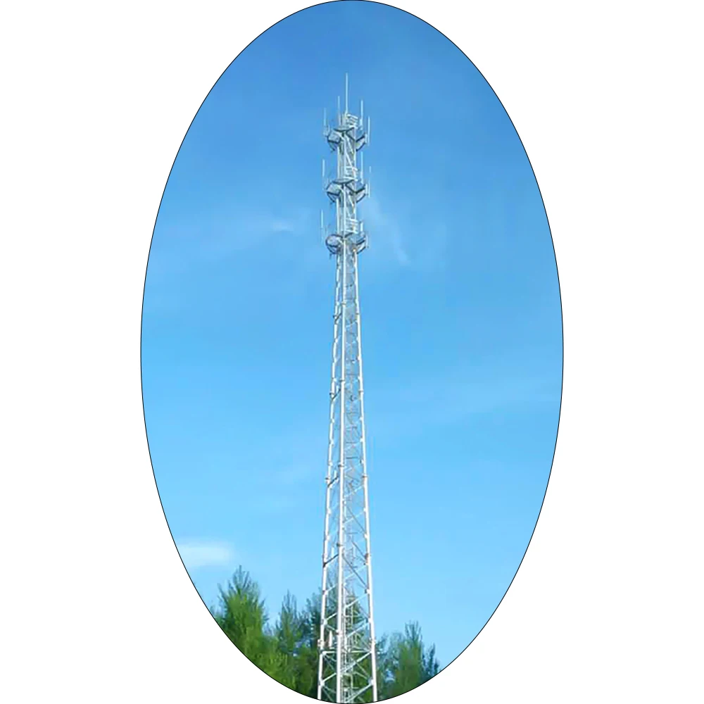 3 Legs Telecom Steel Antenna FM Steel Pole Tower