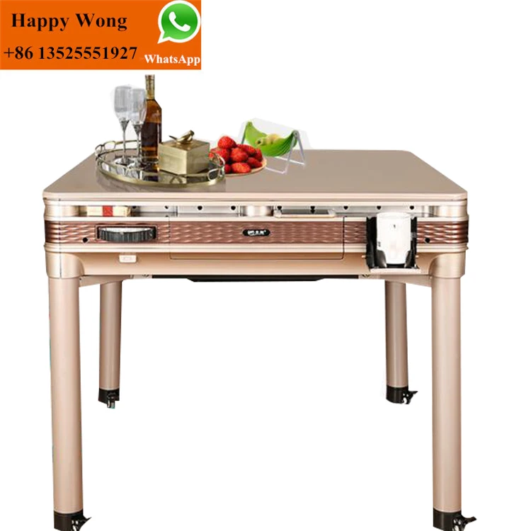中華自動麻雀卓 リーチギャンブル電動麻雀機 90kg 950x950x650mm