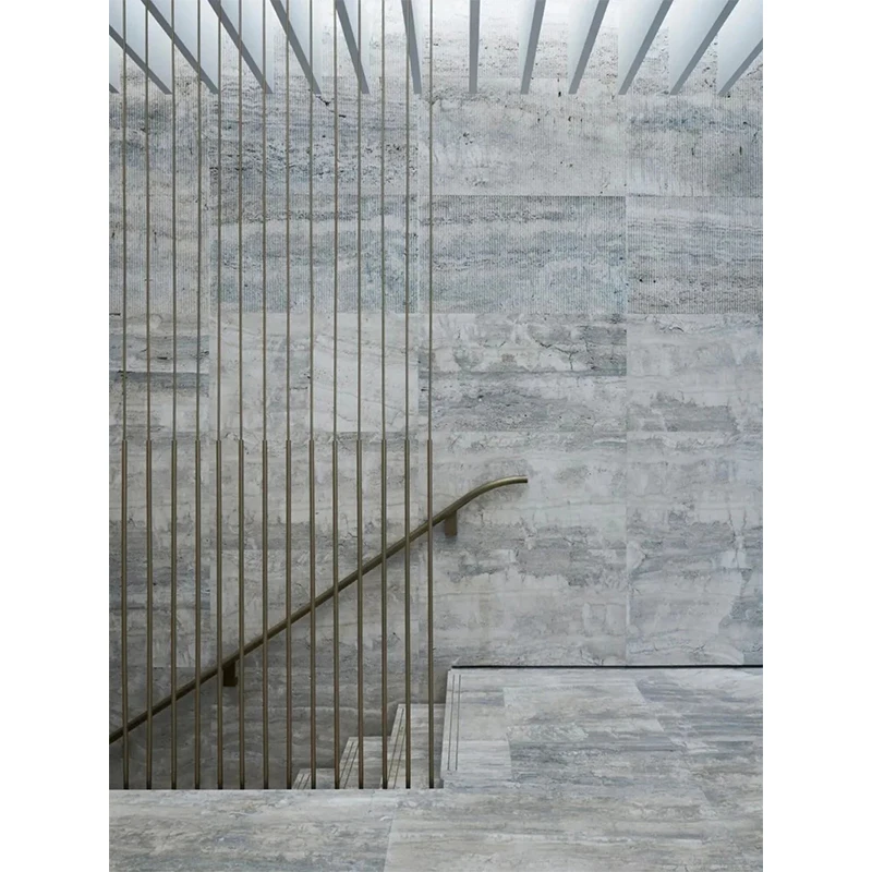 Modern Natural Blue Travertine Limestone Indoor Hotel Bathroom Sink Wall & Floor Stairs Tile for Travertine Marble