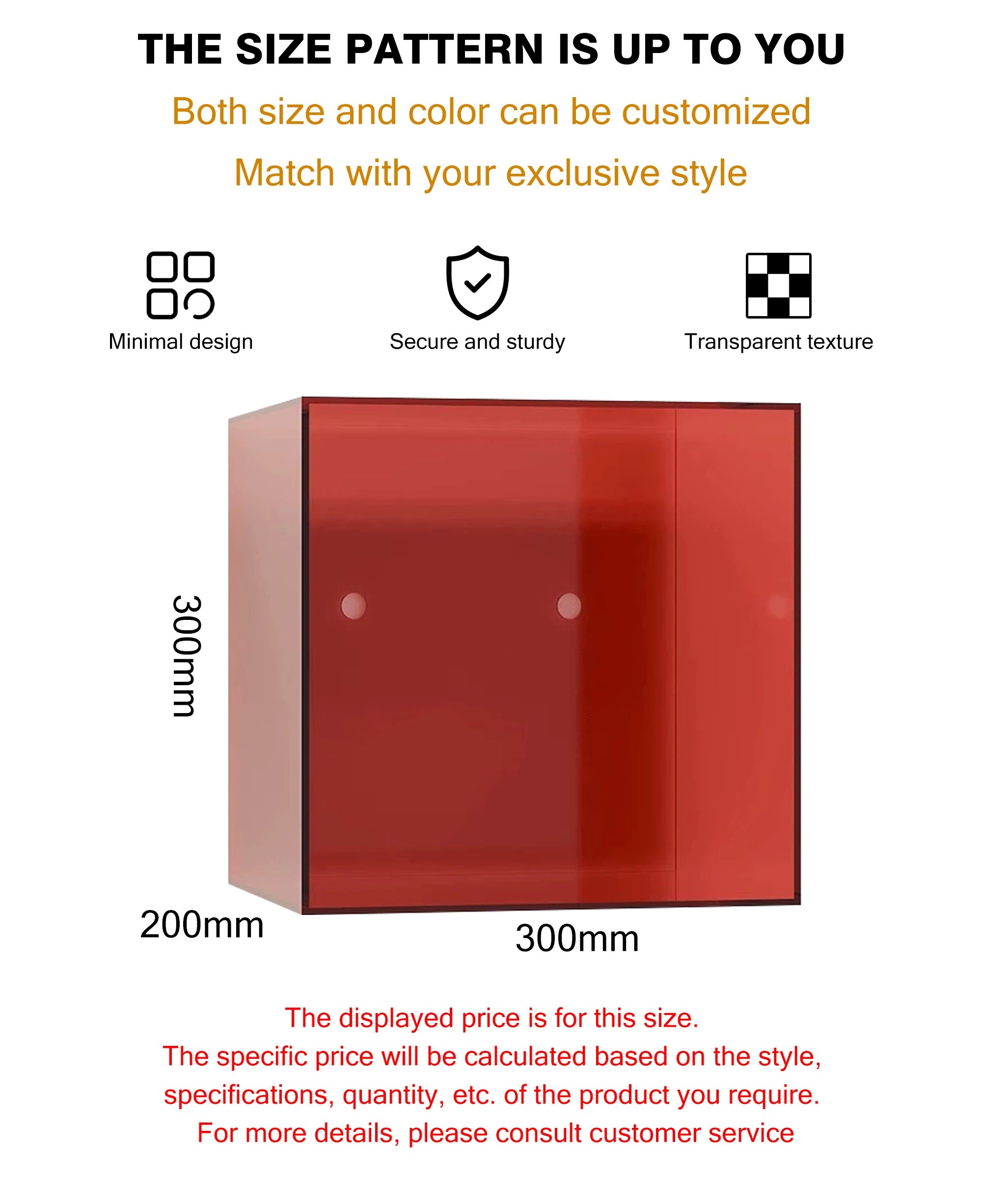 Customizable Transparent Acrylic Display Stand Wall-mounted No-punch ...
