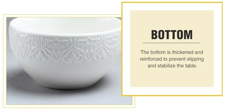 Cheap Wholesales Porcelain Tableware Set Crockery Embossed White Ceramic Dinner Set