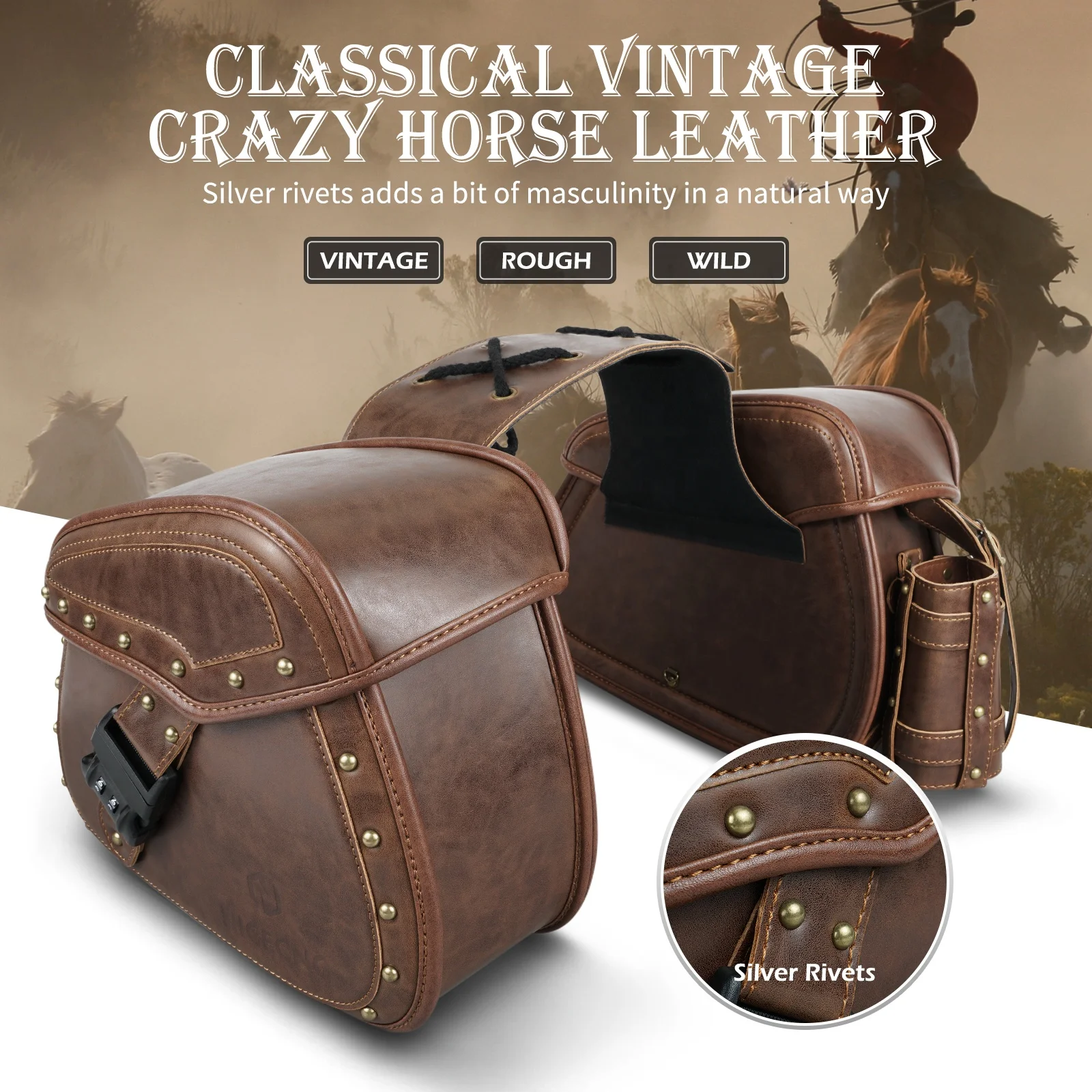 Motorcycle Saddle Bags Right Side Tool Bag Luggage For Sportster XL 883 XL 1200