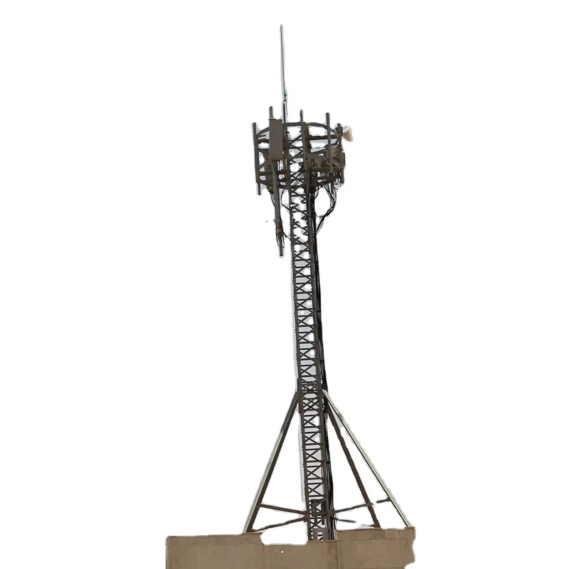Qingdao GSM Anteno Ŝtalo Krado Tegmento Supra Turo