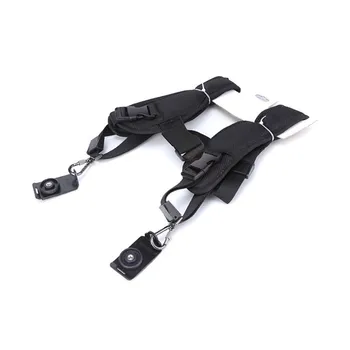 KALIOU Black Double Shoulder Camera Strap 2 Digital SLR Camera Dslr Photography Accessories detail image