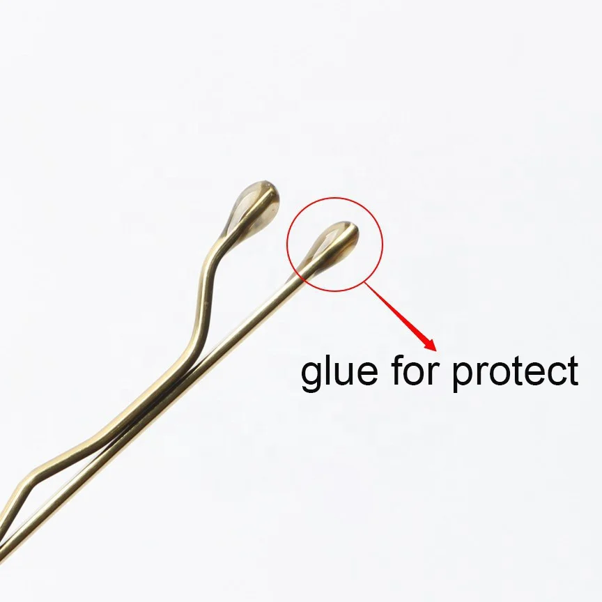 Box Custom Bob Pin Black Gold Blonde Strong Metal Grip Wavy Hair Clips