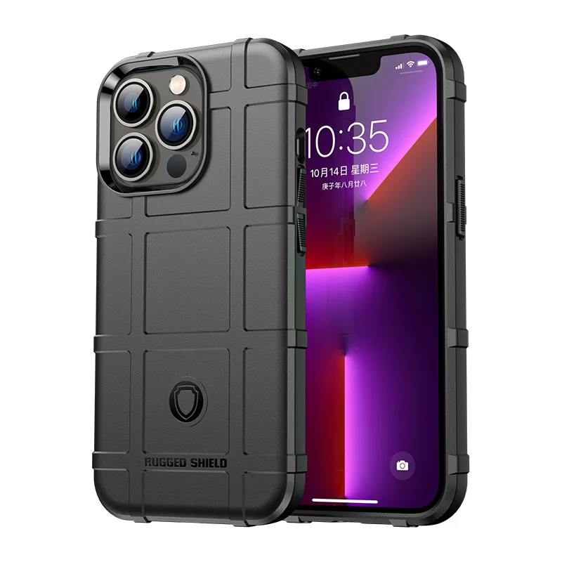 Rugged Shield Phone Case - 3mm Thickness for Iphone 13 Pro Max Rugged Shield Phone Case - 3mm Thickness for Iphone 13 Pro Max