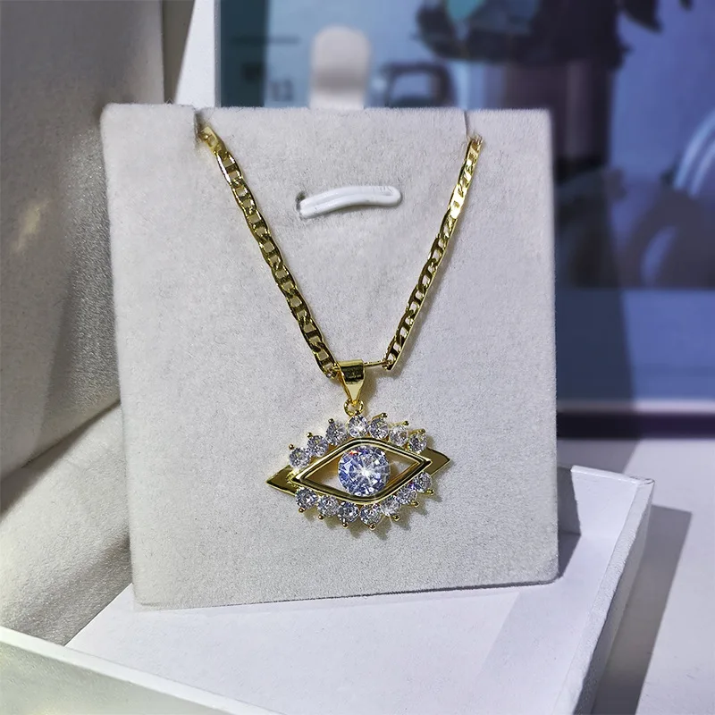 Eye Shape Dainty Necklace 
