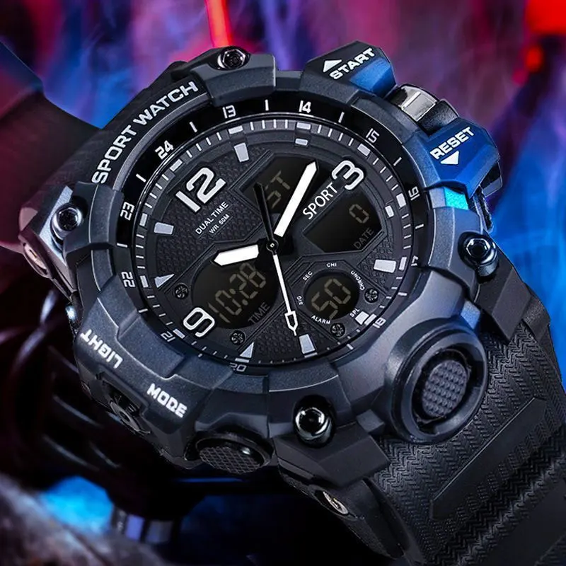 New Arrival Sports Watches For Men Outdoor Sports Waterproof Led