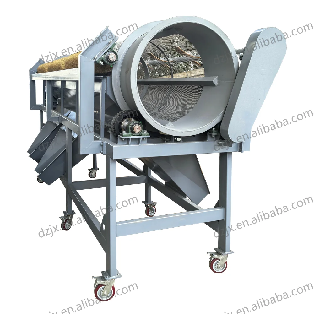 DZJX Rotary Screens Sieve for Compost/composteur Rotatif Vibrating Screen Sieving Machine/mini Trommel Black Solid Fly Drum