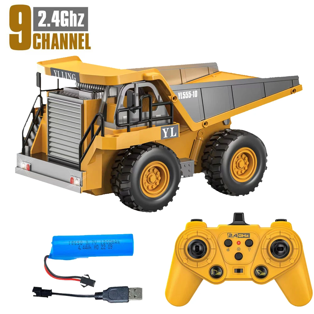 Excavadora De Juguete Para Niños, 2,4 G, 6 Canales, 1:24 Rc | Cuotas
