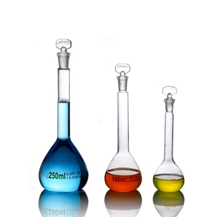 Laboratory Glass Volumetric Flask Set With Glass Stopper - Buy Volumetric  Flask Set,Glass Volumetric Flask Set,Volumetric Flask Set With Glass  Stopper Product on Alibaba.com