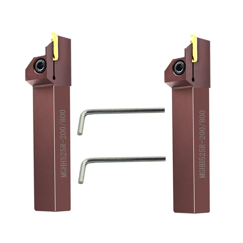 MGHH CNC Lathe Machine Cutting  Holder MGHH525R Spring Steel End Face Cutting Grooving Tool Holder for MGMN300 Insert