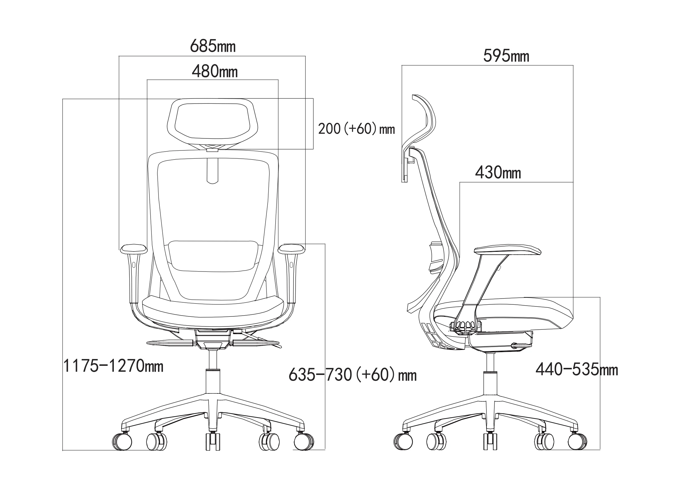 Modern Swivel Ergonomic Mesh Fabric Office Chairs factory